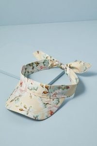 Loeffler Randall Floral-Print Visor / summer accessories