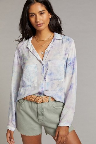 Cloth & Stone Bess Tie-Dye Buttondown / long sleeve shirts