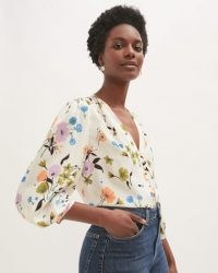 JIGSAW SILK VINTAGE POSY BLOUSE / floral blouses