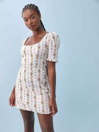 REFORMATION Temecula Linen Dress / floral dresses