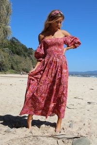 Kachel Nicole Maxi Dress Pink Combo