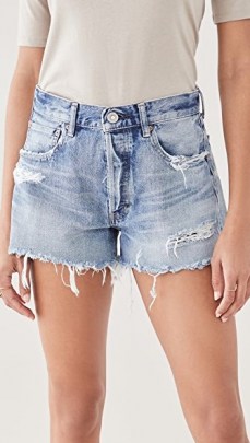 MOUSSY VINTAGE Packard Shorts | distressed denim