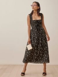 REFORMATION Darla Dress / floral smocked bodice dresses