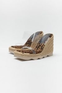 GOOD AMERICAN ESPADRILLE WEDGE | double clear strap wedges sandals