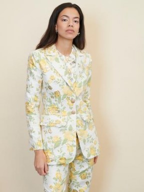 sister jane Serena Jacquard Fitted Blazer – women’s floral occasion blazers