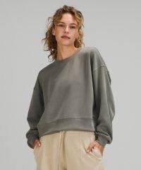 lululemon Perfectly Oversized Cropped Crew / womens slouchy drop shoulder sweatshirt / women’s sweatshirts