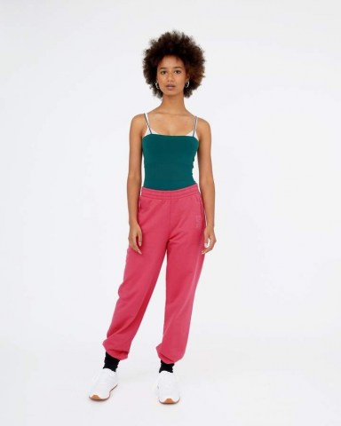 les girls les boys regular track pants raspberry ~ cuffed joggers