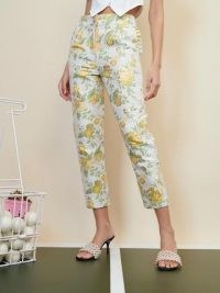 sister jane STRAWBERRY COURT Serena Jacquard Ruffle Trousers / floral occasion pants