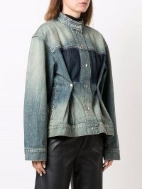 Givenchy distressed-effect tailored denim jacket ~ womens casual designer jackets