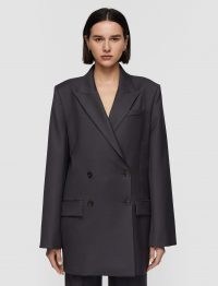 JOSEPH Tailoring Wool Joni Jacket ~ womens luxury longline double breasted jackets