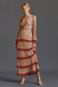 Cecilia Prado Deco Knit Maxi Dress | layered vintage style occasion dresses | retro knitted fashion