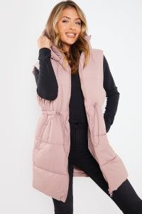 JAC JOSSA PINK LONG LINE GILET ~ celebrity inspired longline gilets