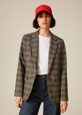 Borrowed From The Boys Oversized Blazer / Me and Em womens blazers / women’s on-trend checked jackets