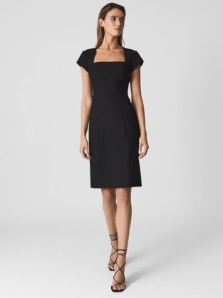 REISS HAISLEY TAILORED DRESS BLACK ~ women’s wardrobe essentials ...