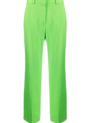 Victoria Beckham straight-leg tailored trousers in apple green – women’s designer clothes at farfetch