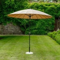 Geisha Brown Parasol ~ garden shade ~ chic outdoor parasols