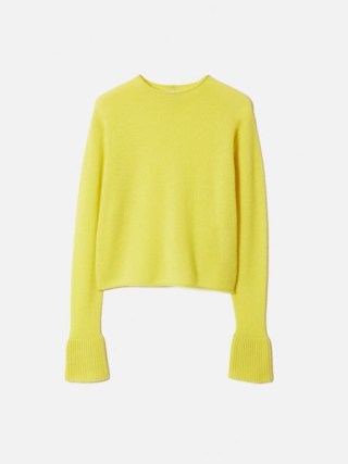 JIGSAW Cloud Cashmere Eldon Jumper in Yellow ~ women’s luxe jumpers ~ luxury winter wardrobe essentials ~ womens autumn knitwear