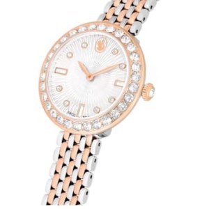 SWAROVSKI Certa watch Swiss Made, Metal bracelet, Rose gold tone, Mixed metal finish – women’s luxe watches with crystal details