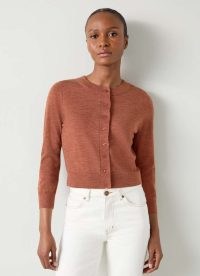 L.K. BENNETT Connie Muted Pink Cardigan ~ women’s sustainable cardigans