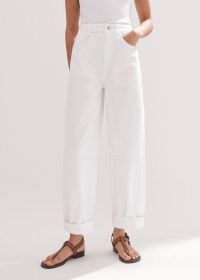ME and EM Extreme Tapered Jean in Fresh White ~ women’s summer jeans