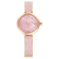 SWAROVSKI Illumina watch Swiss Made, Crystal bracelet, Pink, Rose gold-tone finish – women’s luxe style watches embellished with crystals