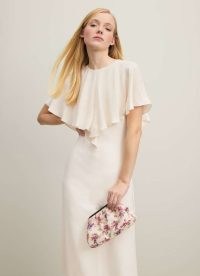 L.K. BENNETT Lainey Bouquet Print Cotton Clutch / small floral chain strap occasion bag / summer event bags