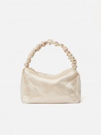 JIGSAW Ruched Organza Mini Bag in Cream ~ small luxe style occasion bags ~ summer event handbag