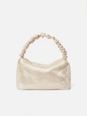 JIGSAW Ruched Organza Mini Bag in Cream ~ small luxe style occasion bags ~ summer event handbag