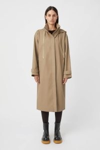 CAMILLA AND MARC Whittaker Full-length Raincoat in Elmwood ~ women’s chic contemporary longline raincoats