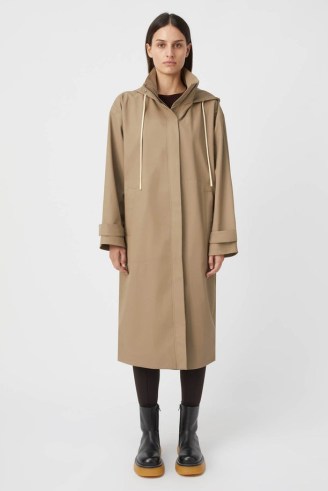 CAMILLA AND MARC Whittaker Full-length Raincoat in Elmwood ~ women’s chic contemporary longline raincoats