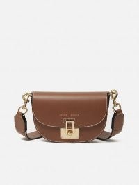 Jigsaw Denbigh Studded Tan Leather Bag | brown crossbody bags