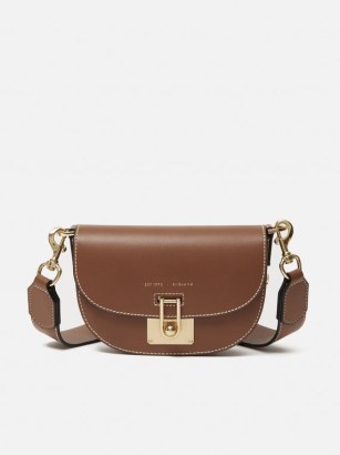 Jigsaw Denbigh Studded Tan Leather Bag | brown crossbody bags