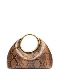 Jacquemus Le Petit Calino Tote Bag in Brown | small animal print top bags | luxe designer handbags