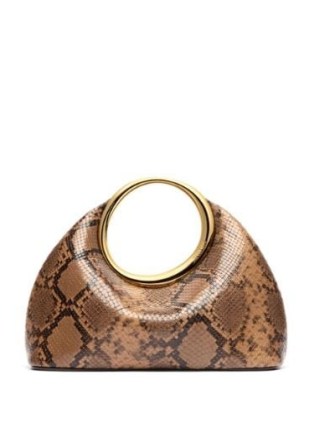 Jacquemus Le Petit Calino Tote Bag in Brown | small animal print top bags | luxe designer handbags