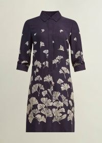 HOBBS MARCI DRESS COLOUR: NAVY MULTI ~ chic shirt dresses