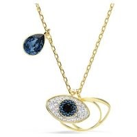 SWAROVSKI Symbolica pendant Evil eye, Blue, Gold-tone plated – crysatal pendants – necklaces with crystals