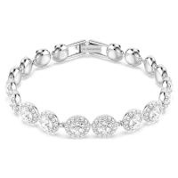 SWAROVSKI Una Angelic Tennis bracelet Round cut, White, Rhodium plated – crystal bracelets