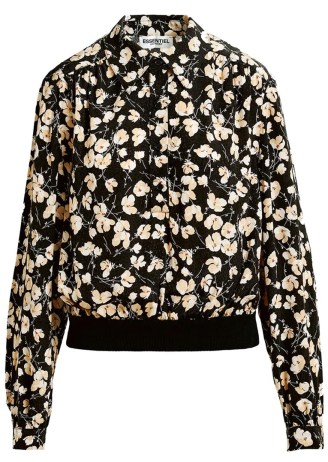 ESSENTIEL ANTWERP Ghee Printed Shirt in Combo 3 & Off White / women’s floral relaxed fit blouson style shirts