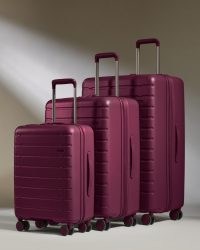 ANTLER Stamford 2.0 set in berry red ~ hard suitcase sets with wheels and handles ~ travel cases