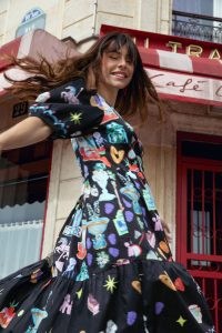 gorman Voulez Vous Dress – French themed fashion – printed tiered hem dresses