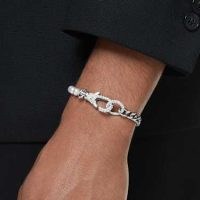 SWAROVSKI Dextera bracelet Pavé, Crystal pearl, White, Rhodium plated – bracelets with crystal and crystal pearls