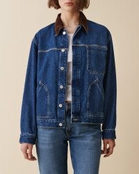 JEANERICA Nora denim jacket in Vintage 62 | women’s blue classic collared jackets