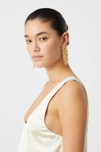 CAMILLA AND MARC Leo Earrings in Gold ~ tasseled statement drops ~ glamorous evening occasion jewellery ~ sophisticated glamour