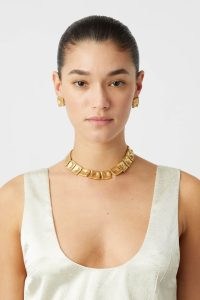 CAMILLA AND MARC Leo Necklace in Gold ~ chic contemporary necklaces ~ modern luxe style jewellery