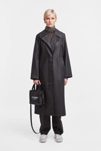 STUTTERHEIM Mayfair Trench Coat in Black | women’s chic longline waterproof Autumn coats