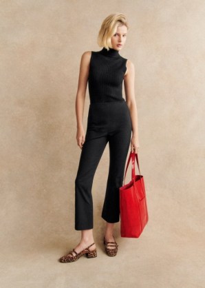 Sezane The Tote in Patent Red ~ bright glossy leather bags