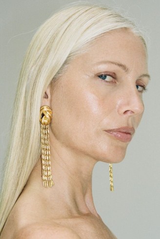 CAMILLA AND MARC Jervis Tassel Earrings in Gold ~ tasselled statement drops ~ cocktail jewellery