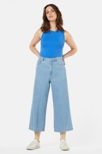 gorman Vada Jean in Light Denim ~ women’s cropped wide leg jeans