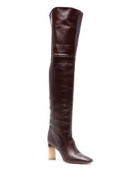 Chloé 85mm Georgia boots in Brown | leather thigh high boot