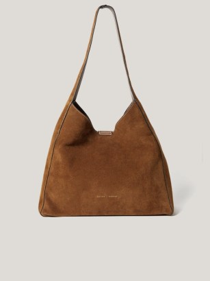 JIGSAW Heckfield Suede Tote in Tan ~ chic brown slouchy boho style shoulder bags